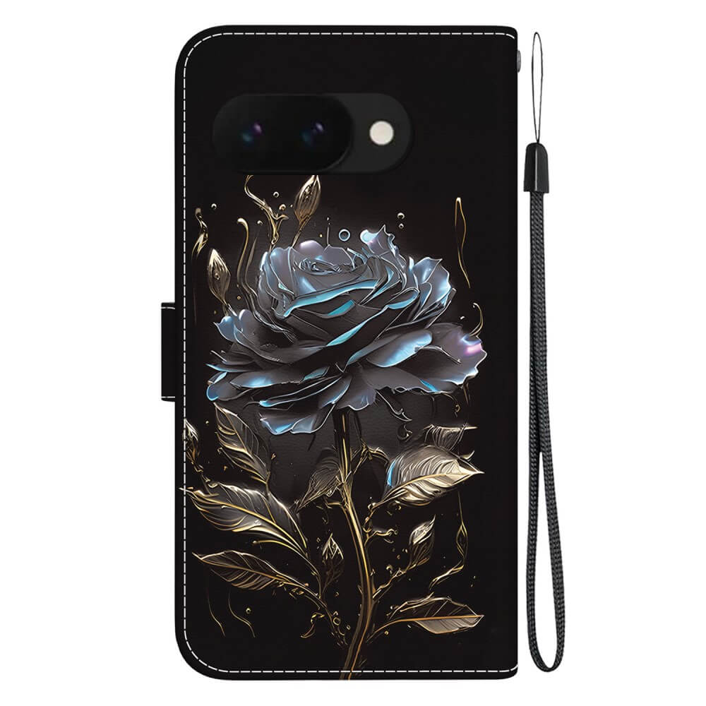 Google Pixel 9a - Tasche Hülle mit Blüten Motiv - Image 40