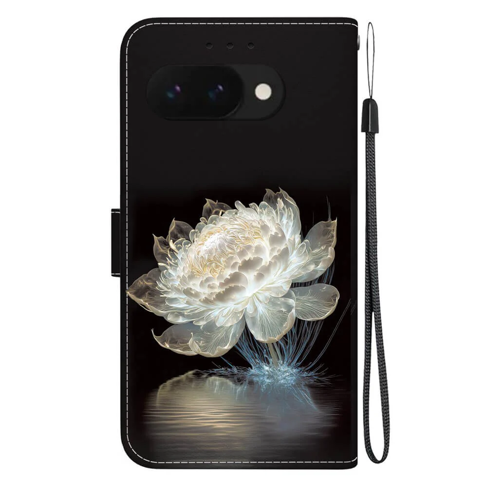 Google Pixel 9a - Tasche Hülle mit Blüten Motiv - Image 48
