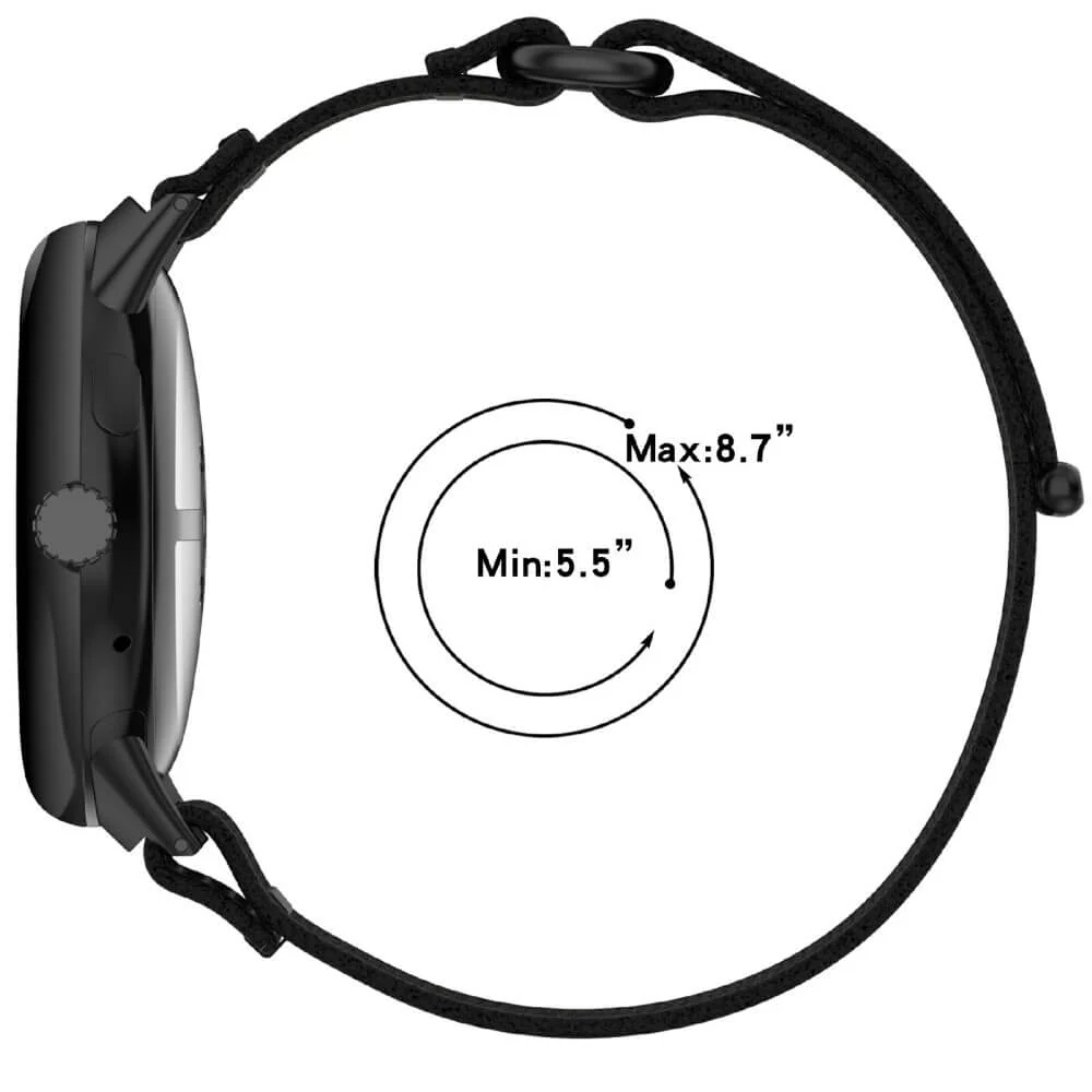 Google Pixel Watch 4 / 3 - 45mm - Nylon Stoff Band flexibel mit Klett - Image 18