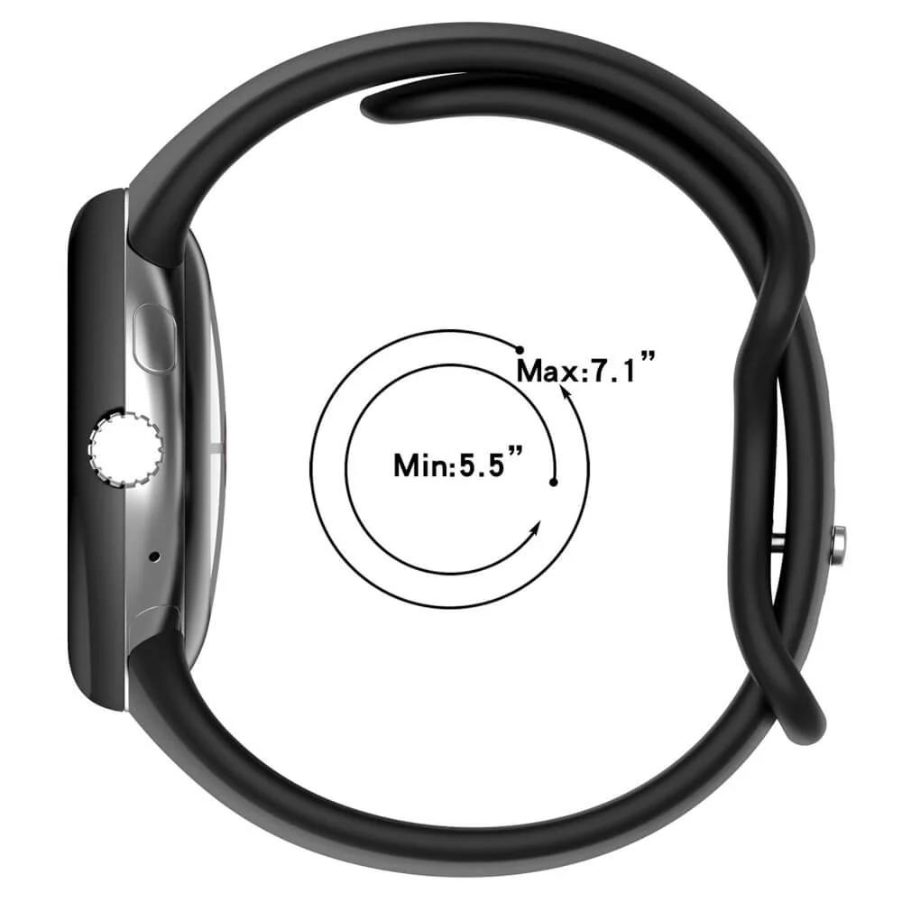 Google Pixel Watch 4 / 3 - 45mm - Silikon Sportarmband Ersatzband - Image 63