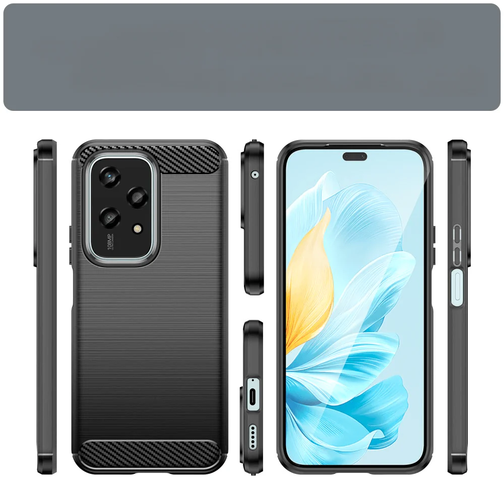 HONOR 200 Lite - Metall Carbon Look Hülle - Image 6