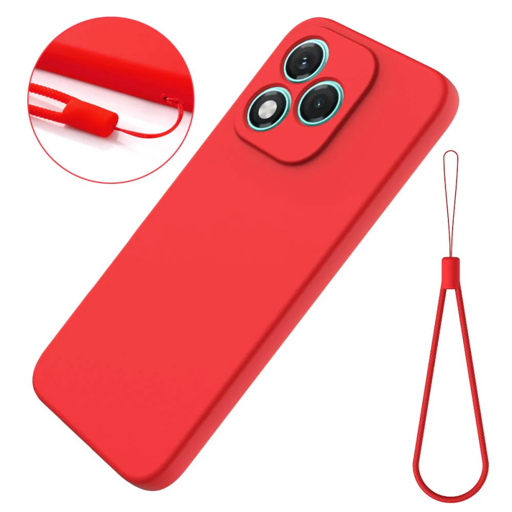 HONOR 400 Lite - Silikon Gummi Hülle mit Riemen - Image 10