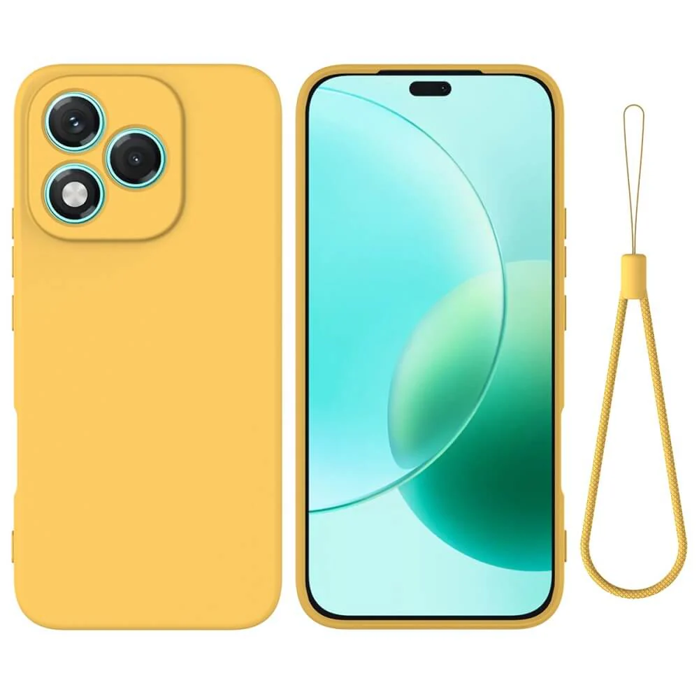 HONOR 400 Lite - Silikon Gummi Hülle mit Riemen - Image 15