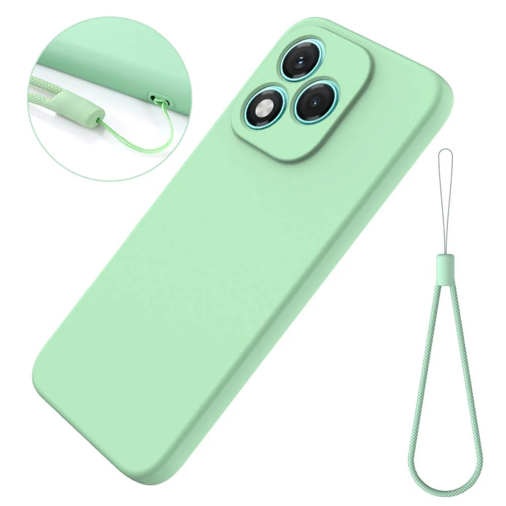 HONOR 400 Lite - Silikon Gummi Hülle mit Riemen - Image 24
