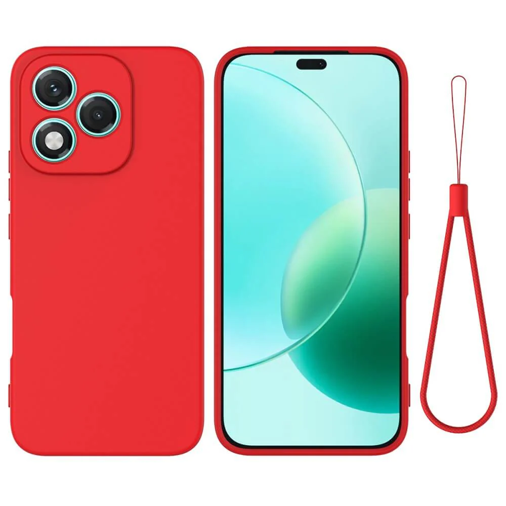 HONOR 400 Lite - Silikon Gummi Hülle mit Riemen - Image 8