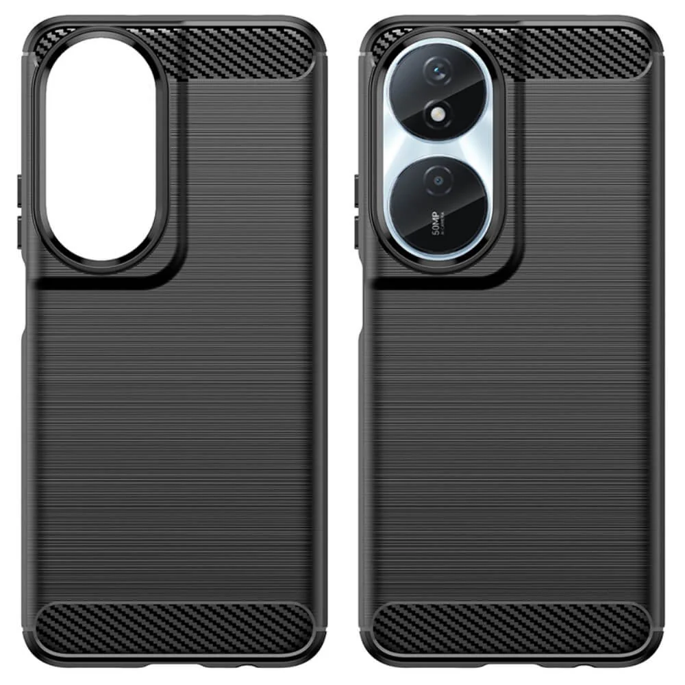 HONOR 90 Smart - Metall Carbon Look Hülle - Image 2