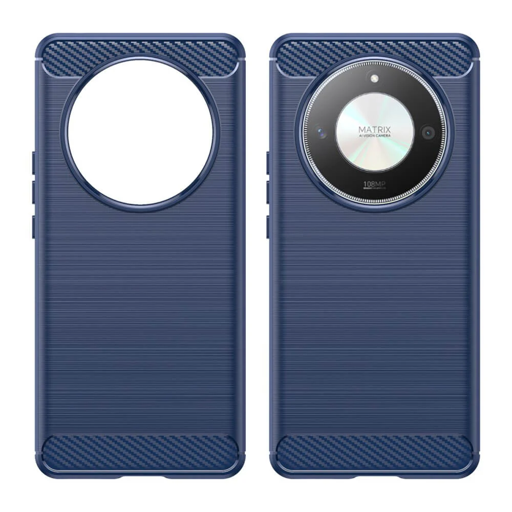 HONOR Magic6 Lite - Metall Carbon Look Hülle - Image 13