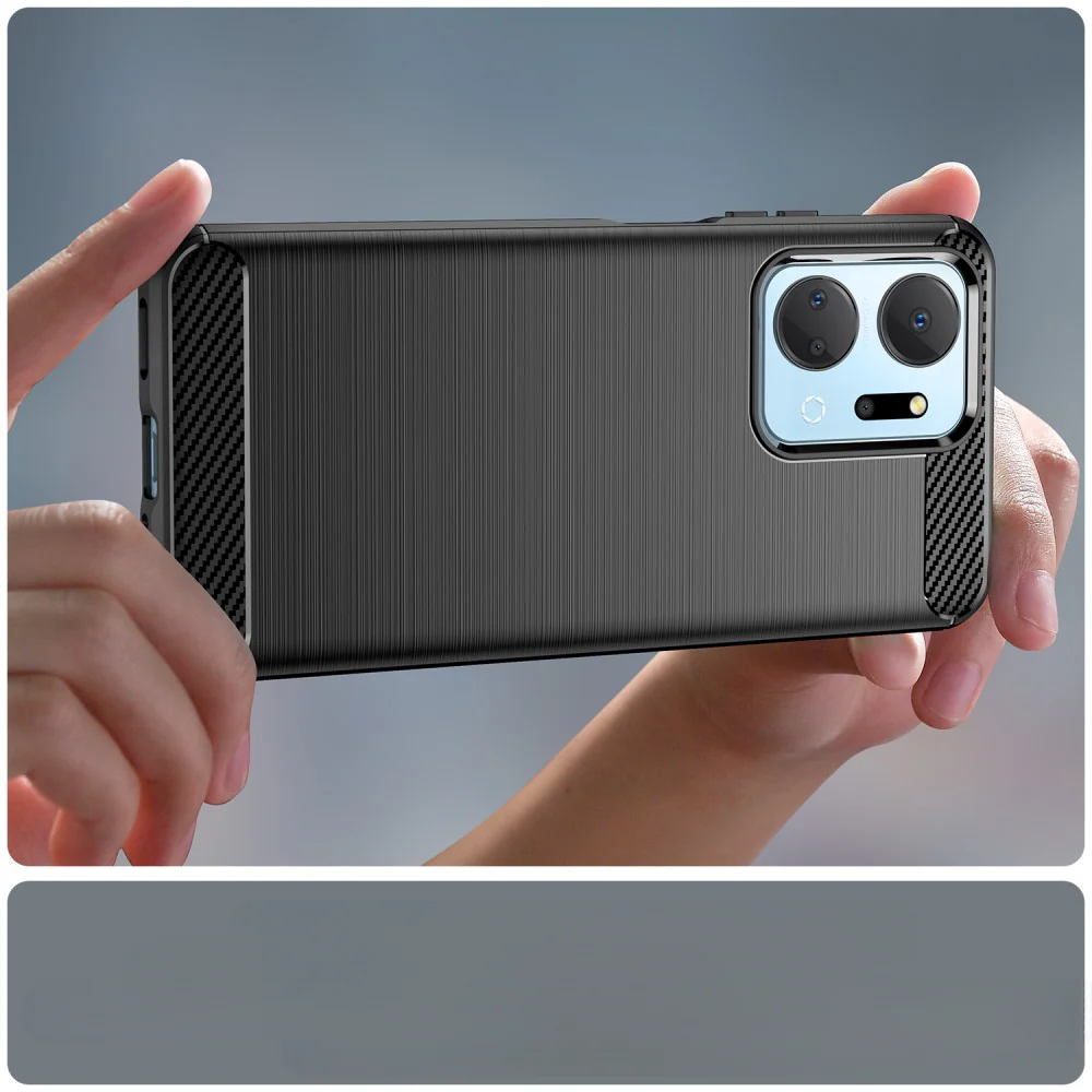 Honor X7a - Metall Carbon Look Hülle - Image 4
