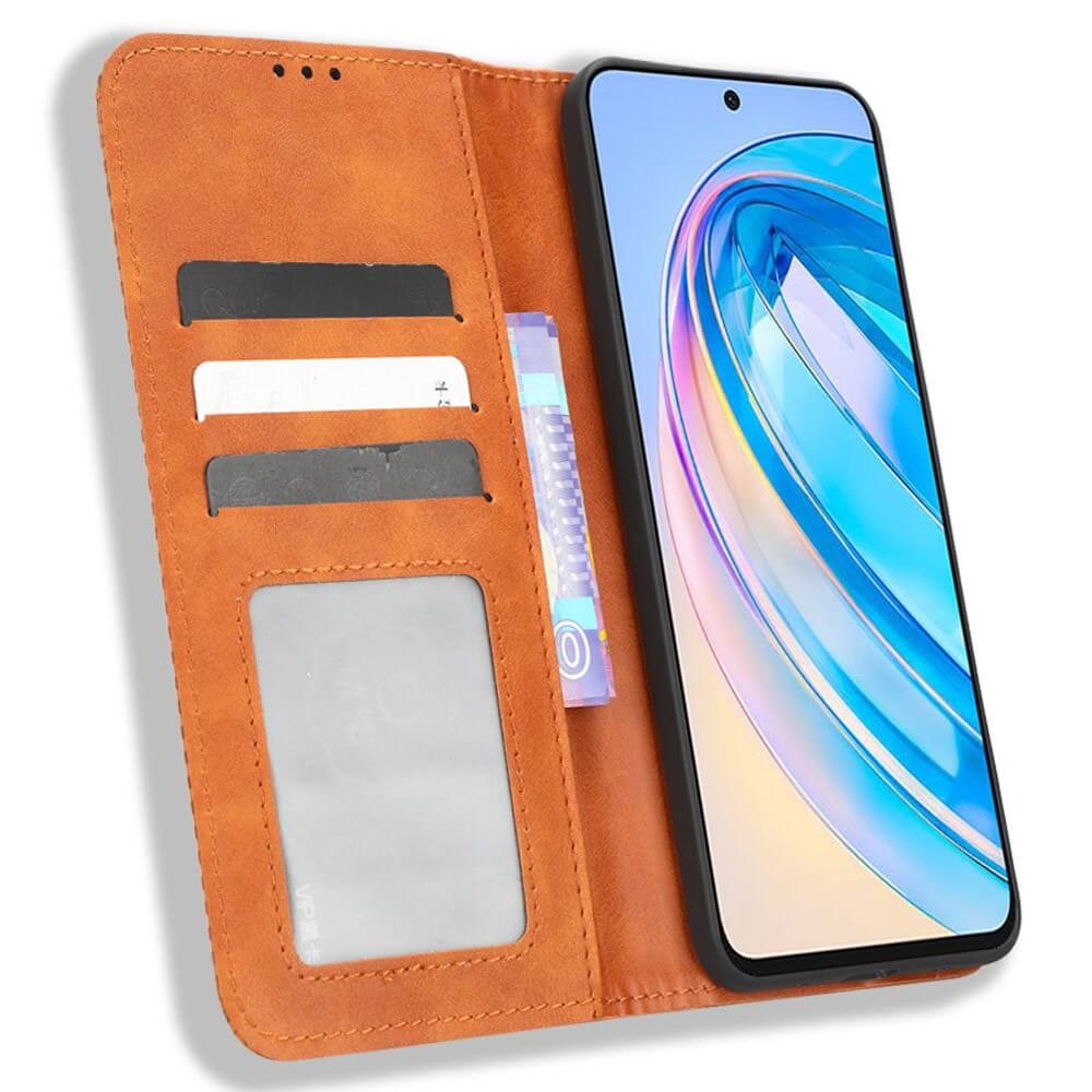 Honor X8a - Vintage Flip Case Hülle - Image 13