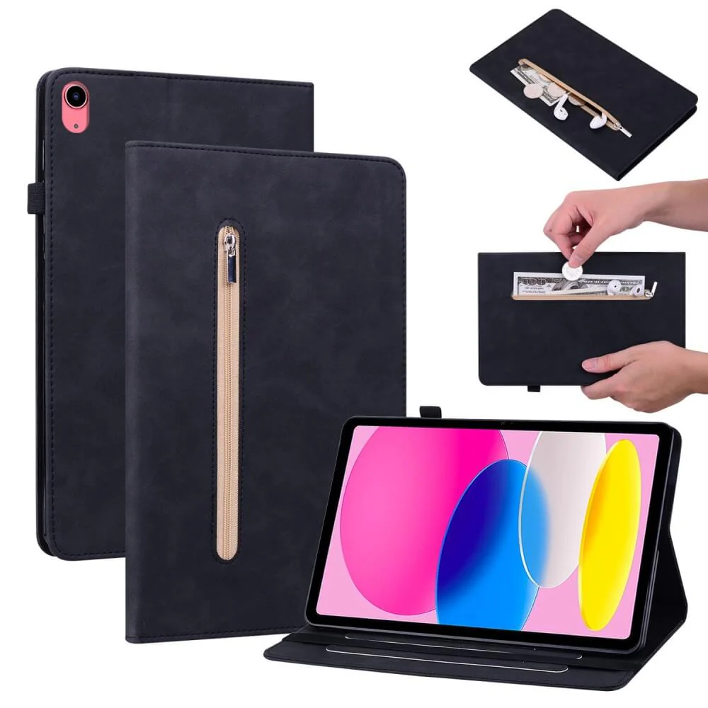 iPad 2025 / 2022 - Schutzhüllle Mit Zipper Tasche - Image 18