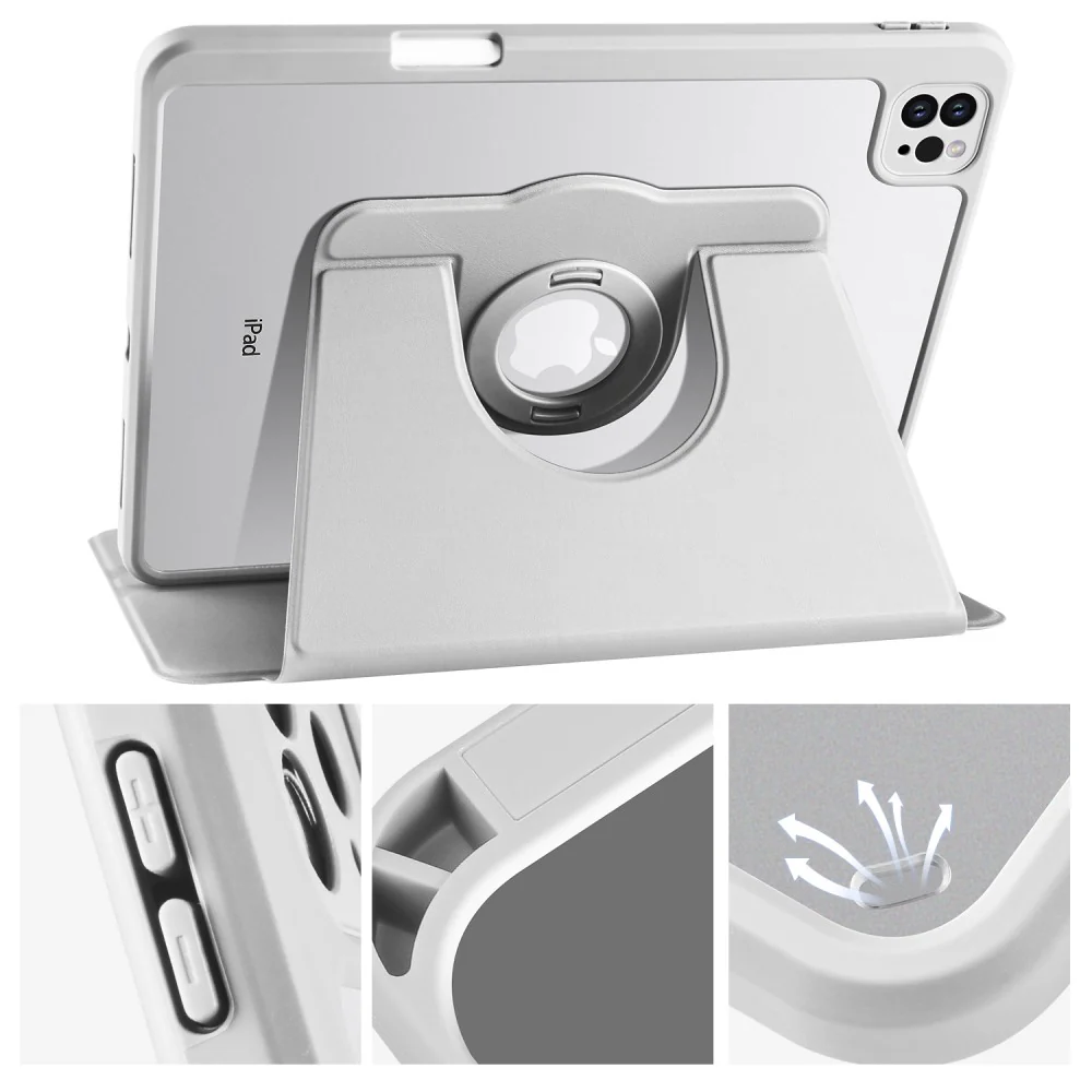 iPad Air 11 / Pro 11 - 2in1 drehbare Hülle mit Stifthalter - Image 28