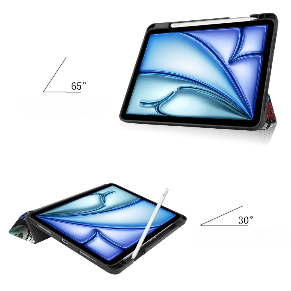 iPad Air 11 - Smart Case Pencil Halter Motiv - Image 20