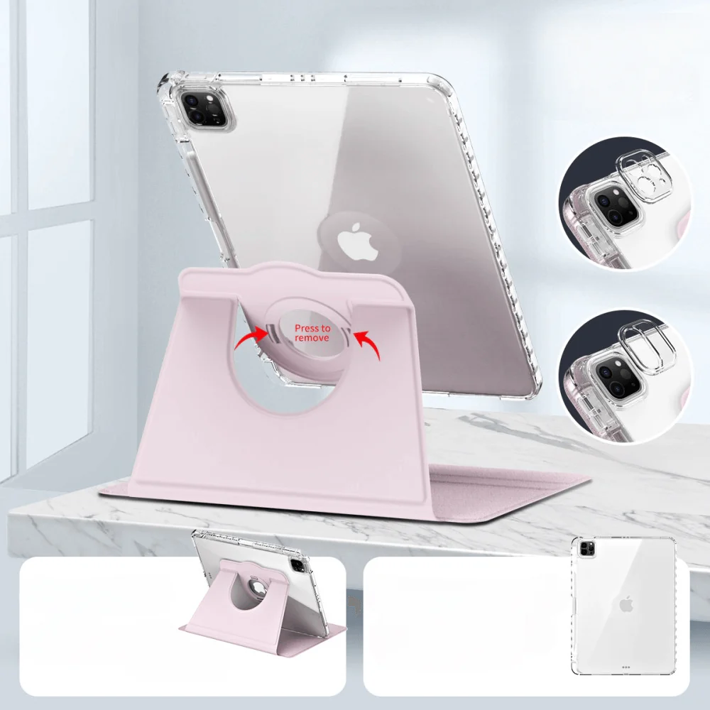 iPad Pro 13 - 2in1 drehbare Hülle mit Rückseite + Deckel - Image 32