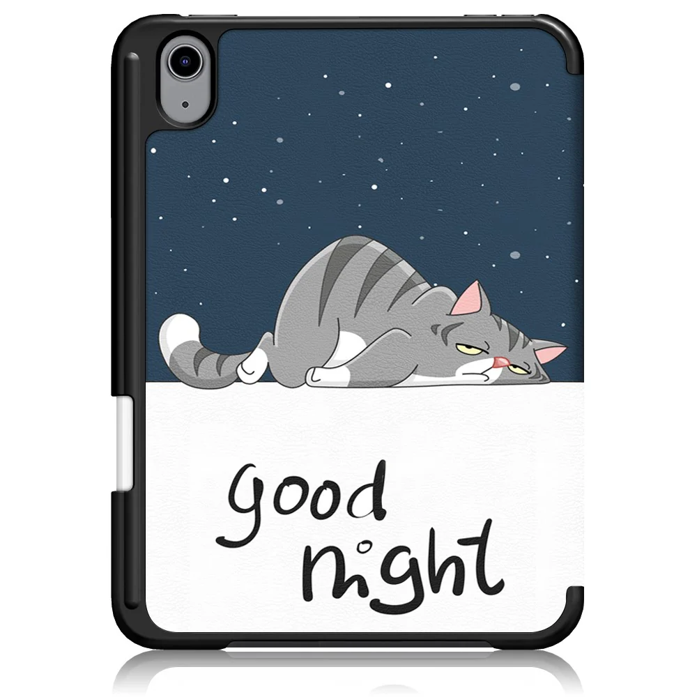 iPad Mini 6 / 7 - Tri-fold Smart Case Katze - Image 2