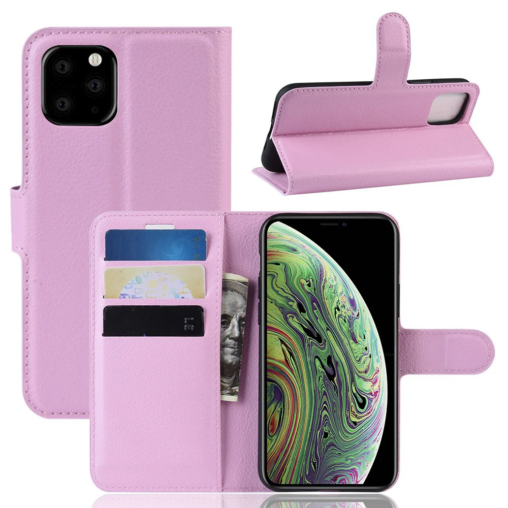 iPhone 11 Pro - Leder Etui Hülle Mit Kartenfach - Image 26