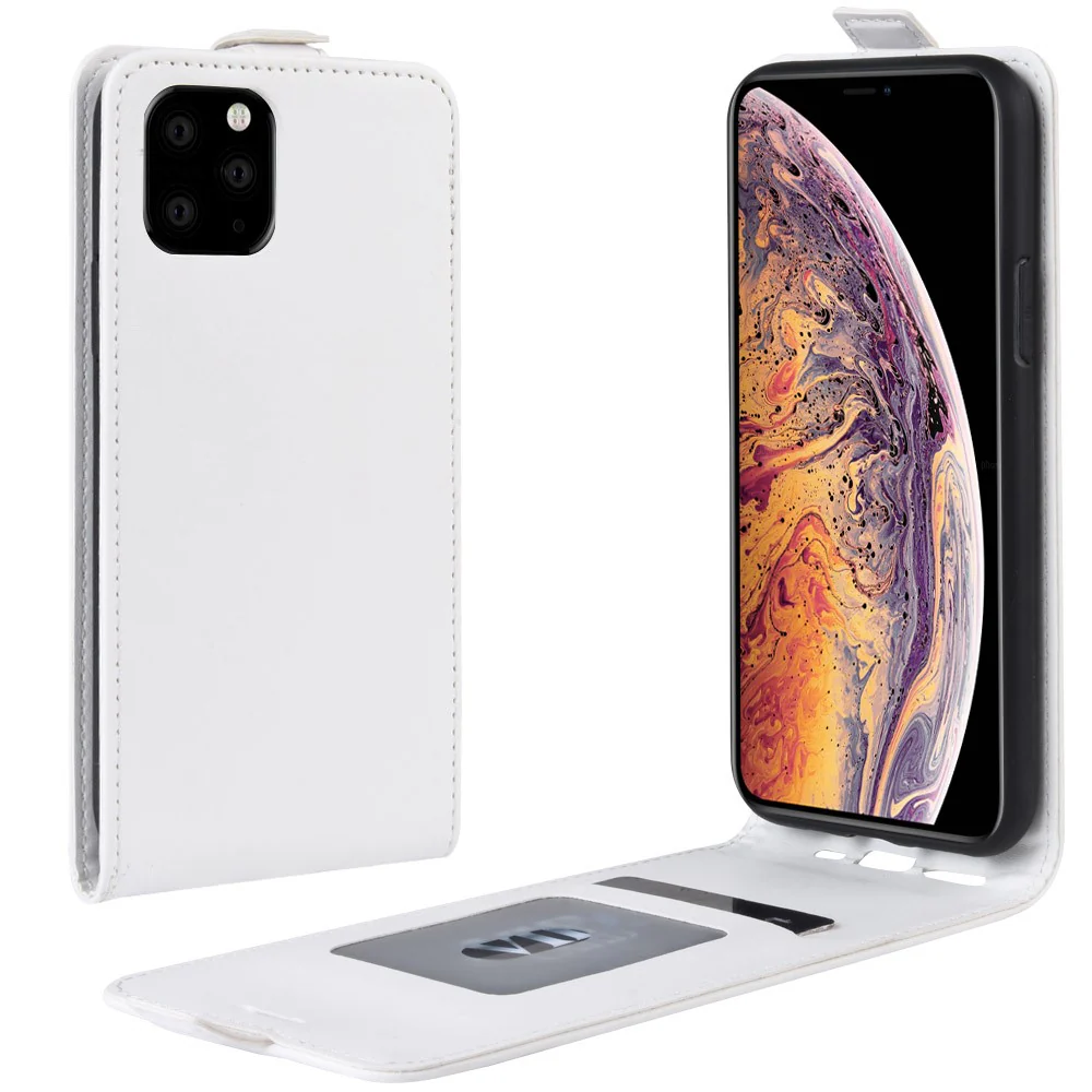iPhone 11 Pro Max - Klassisches Leder Flip Case Vertikal - Image 8