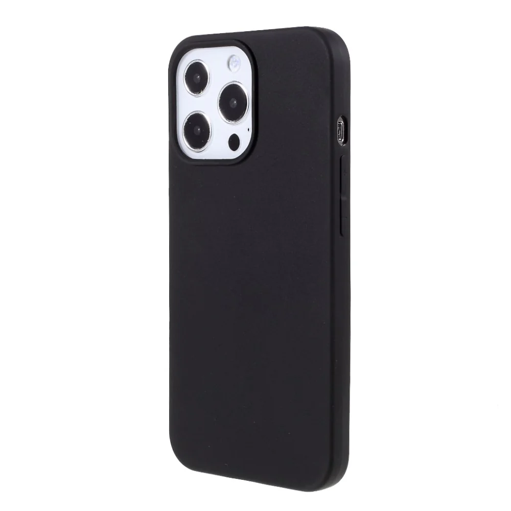 iPhone 13 Pro - Matte Silikon Gummi Hülle Schwarz - Image 7