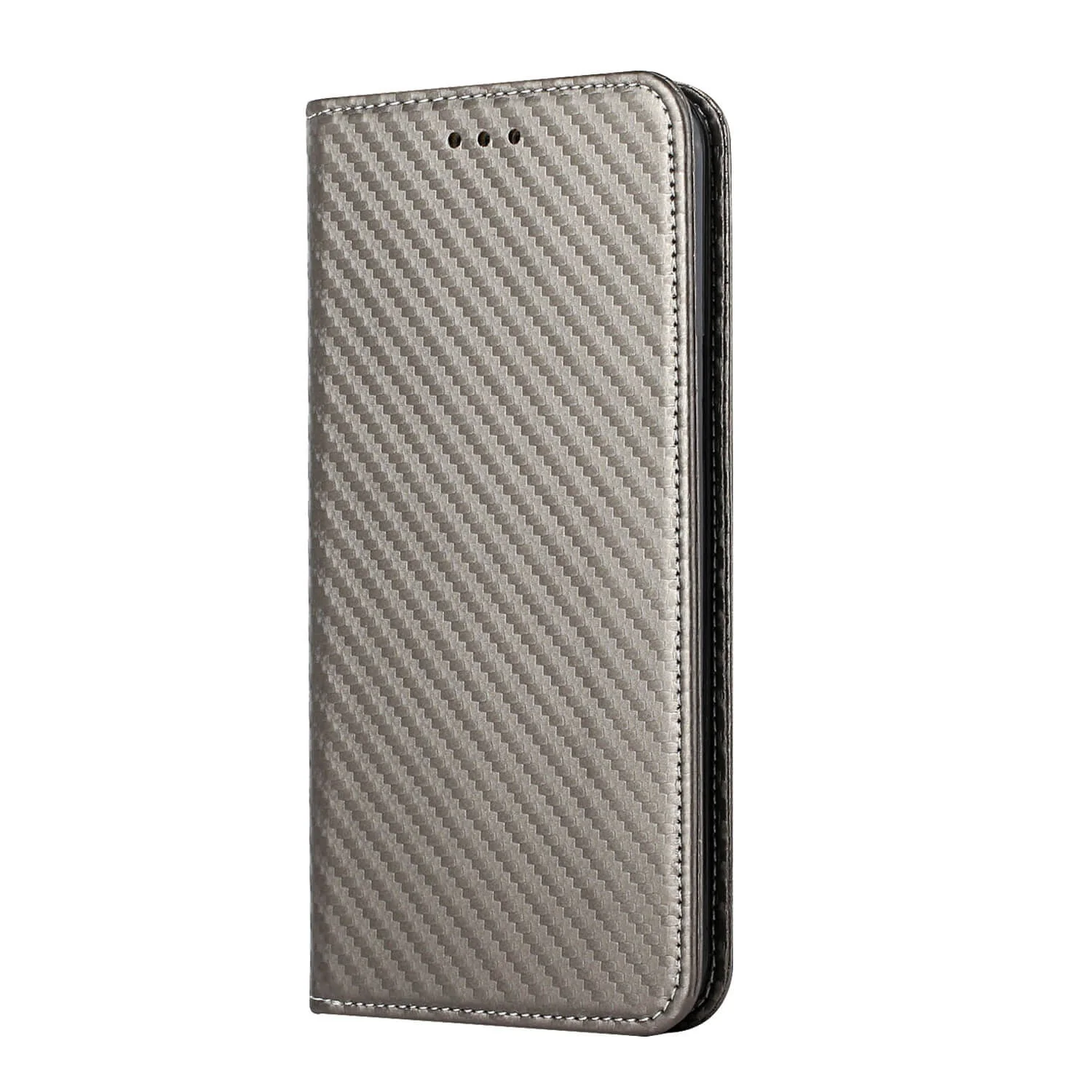iPhone 14 Plus - Carbon Look Flip Case Hülle - Image 16