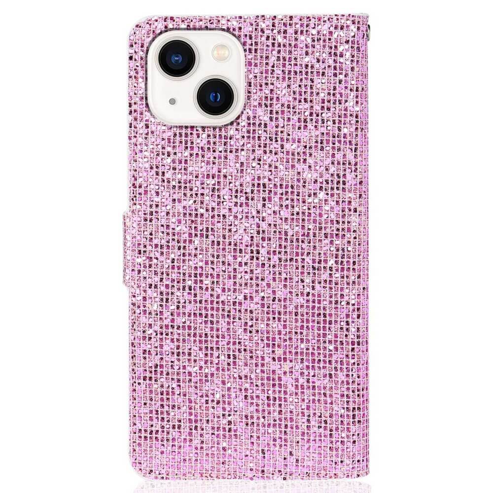 iPhone 14 Plus - Glitter Leder Etui - Image 25