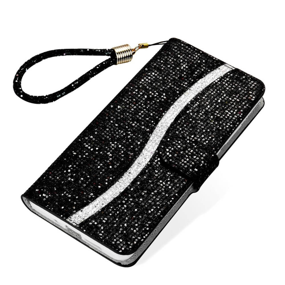 iPhone 14 Plus - Glitter Leder Etui - Image 4
