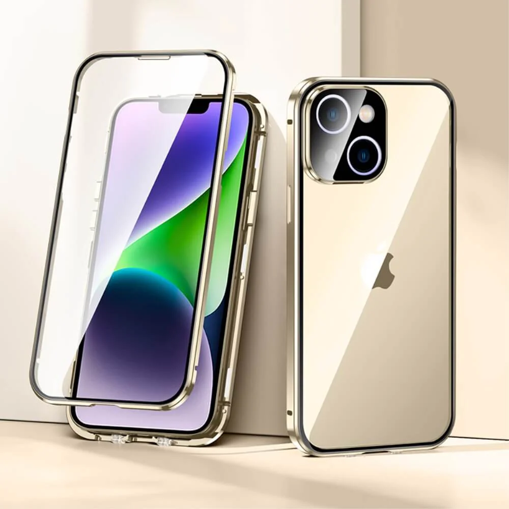 iPhone 14 Plus - Magnetische Schutzhülle Mit Panzerglas - Image 2