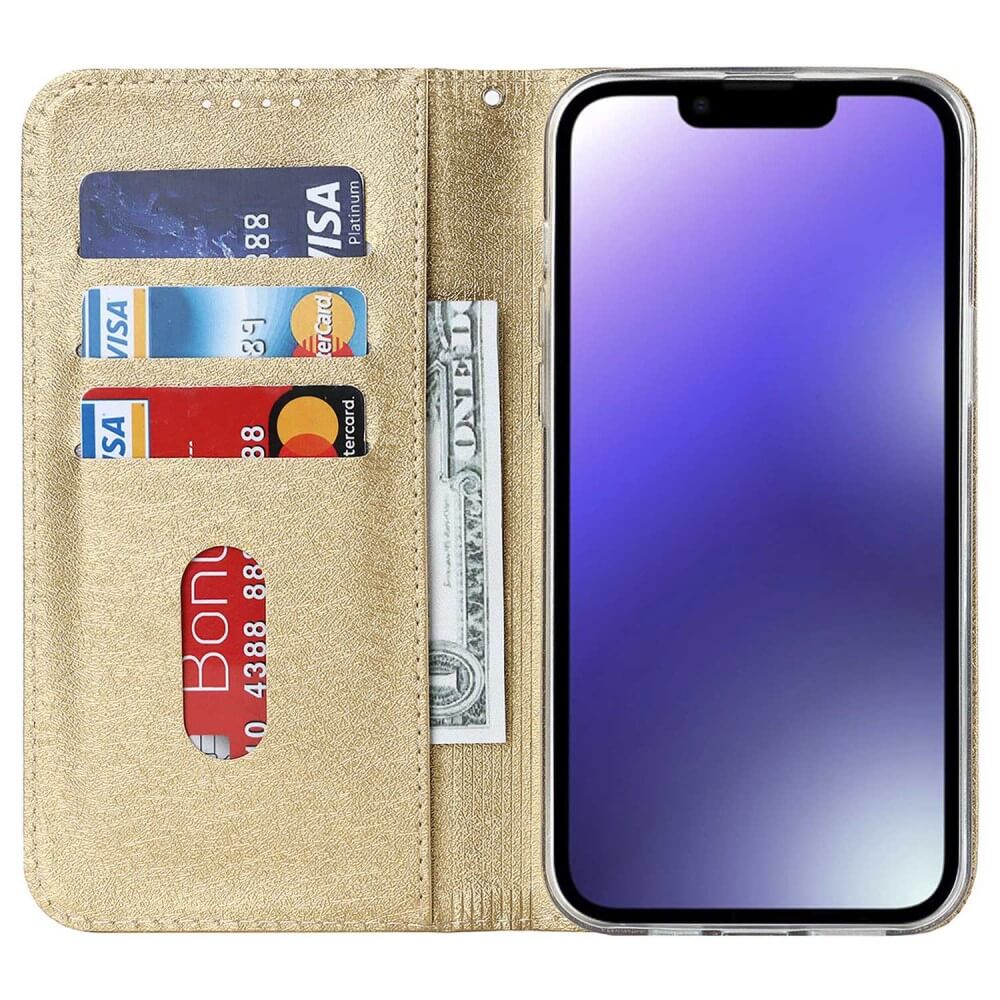 iPhone 14 Plus - Silk Texture Flip Case - Image 2