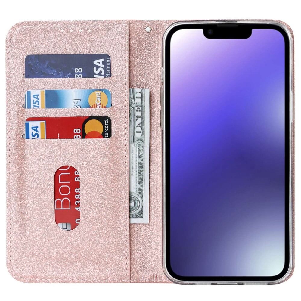 iPhone 14 Plus - Silk Texture Flip Case - Image 9