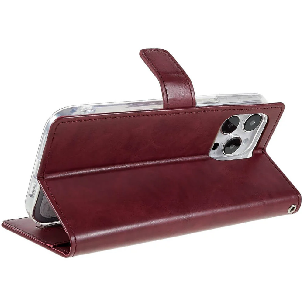iPhone 14 Pro Max - Blue Moon Etui Hülle Weinrot - Image 5