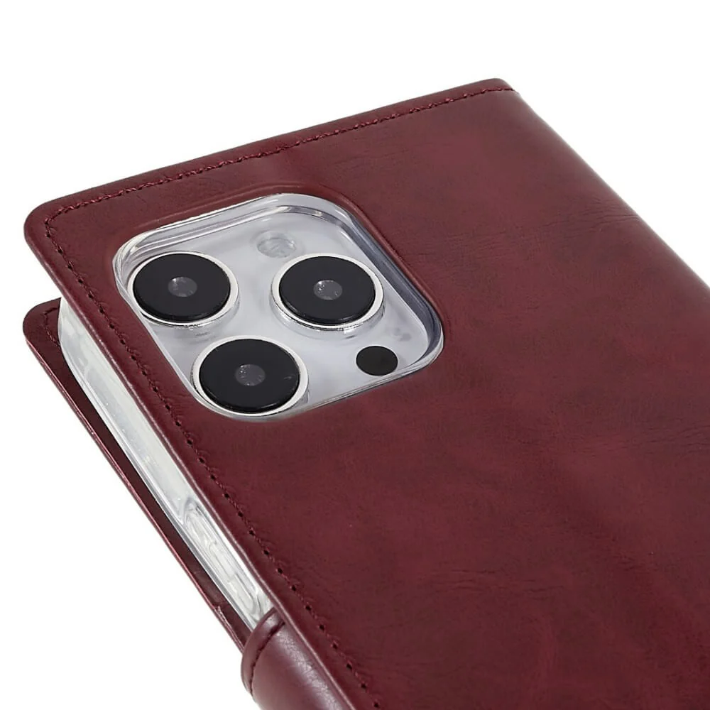 iPhone 14 Pro Max - Blue Moon Etui Hülle Weinrot - Image 6