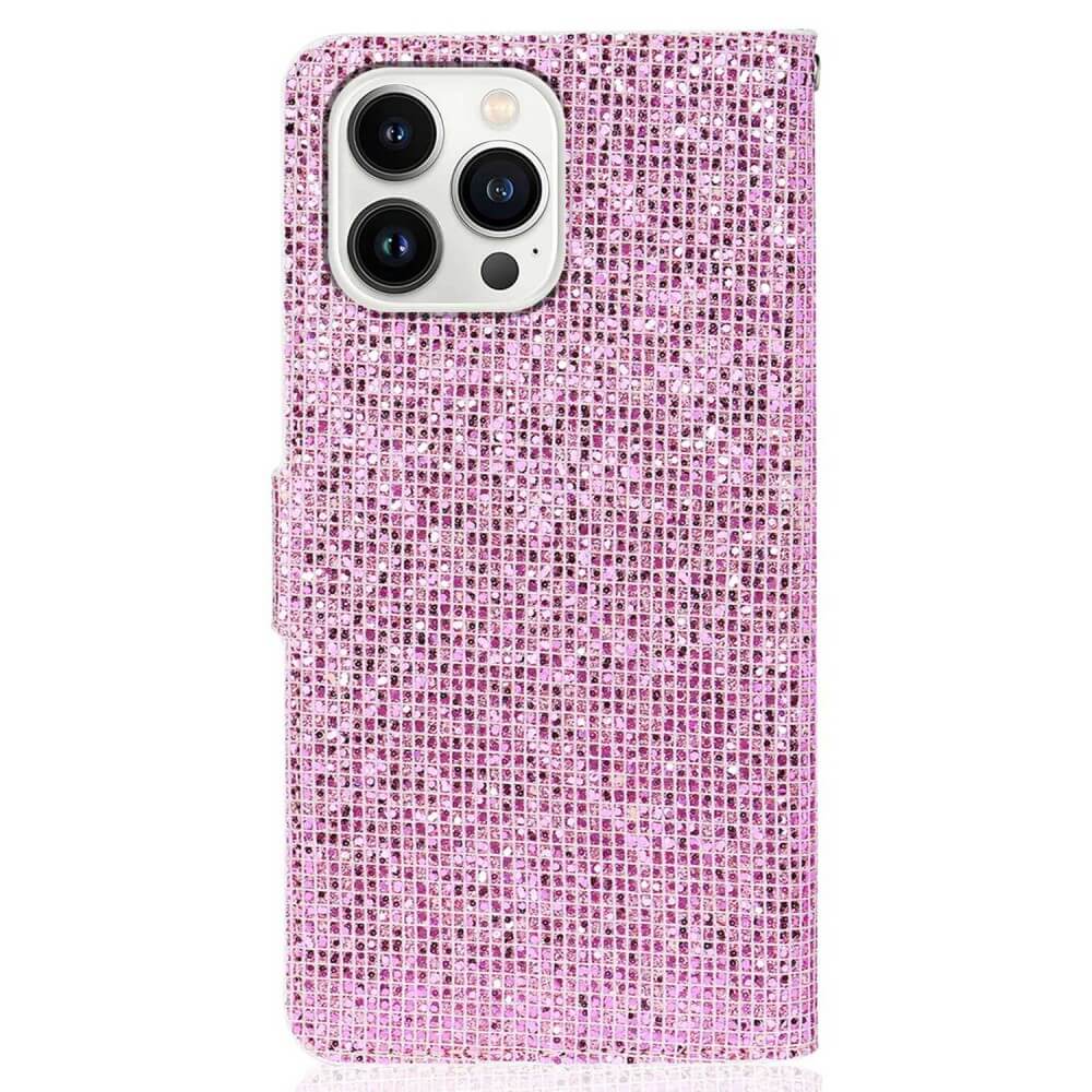 iPhone 14 Pro Max - Glitter Leder Etui - Image 24