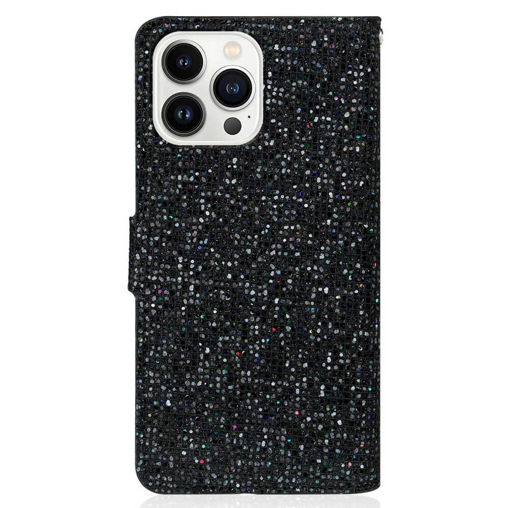 iPhone 14 Pro Max - Glitter Leder Etui - Image 5