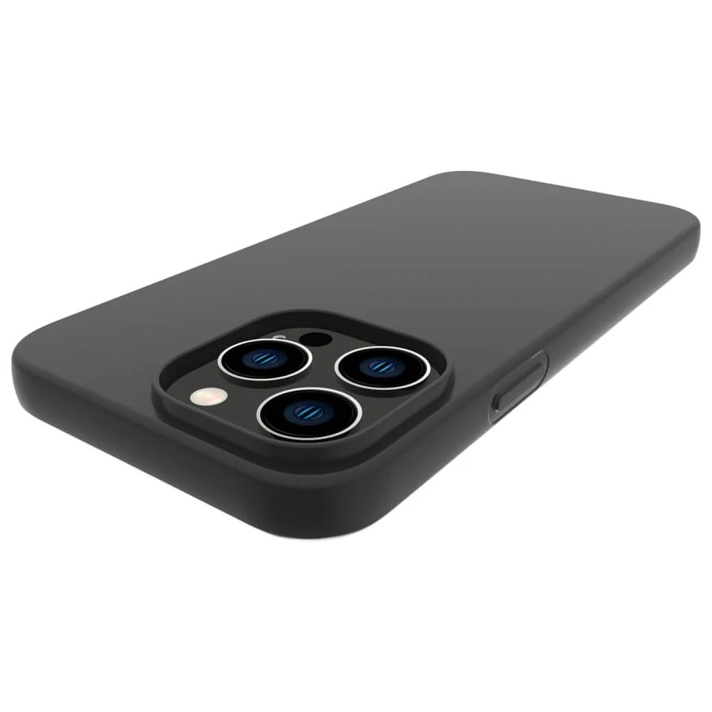 iPhone 14 Pro Max - Matte Silikon Hülle Schwarz - Image 5