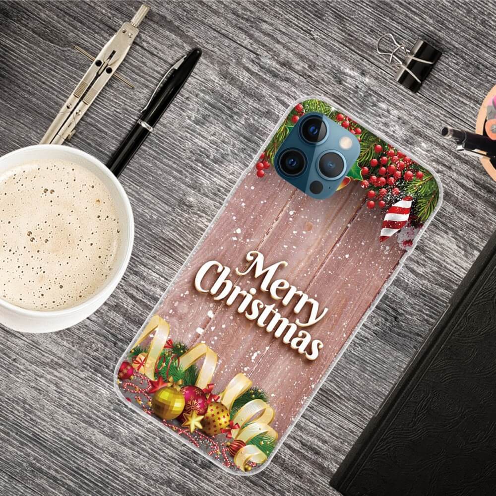 iPhone 14 Pro Max - Silikon Case Merry Christmas - Image 2