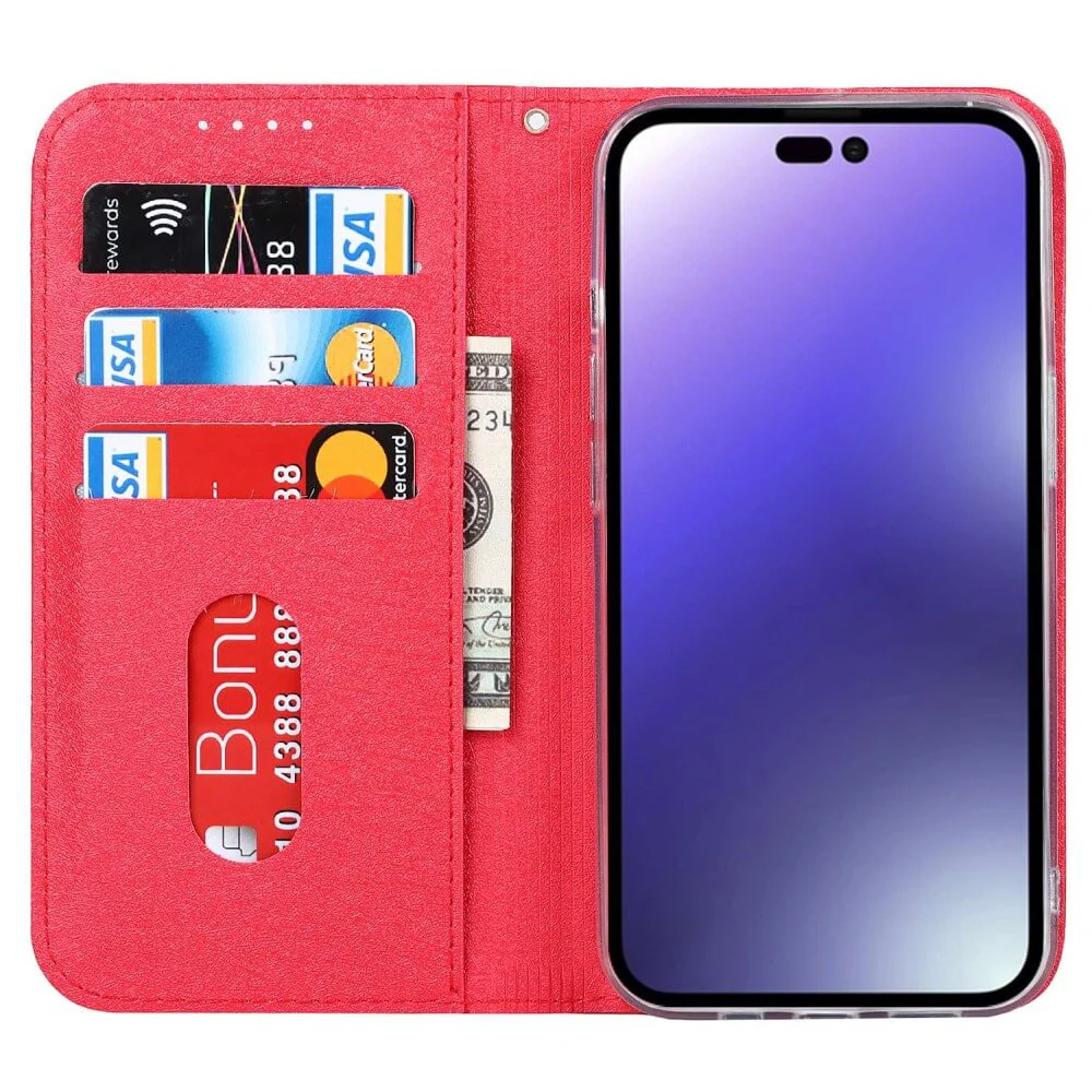 iPhone 14 Pro Max - Silk Texture Flip Case - Image 2