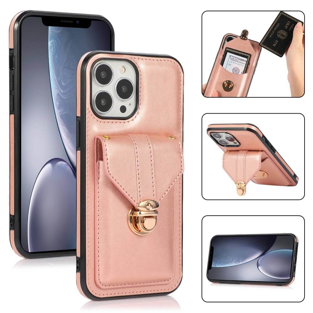 iPhone 14 Pro - Schutzhülle Case mit Tasche - Image 4