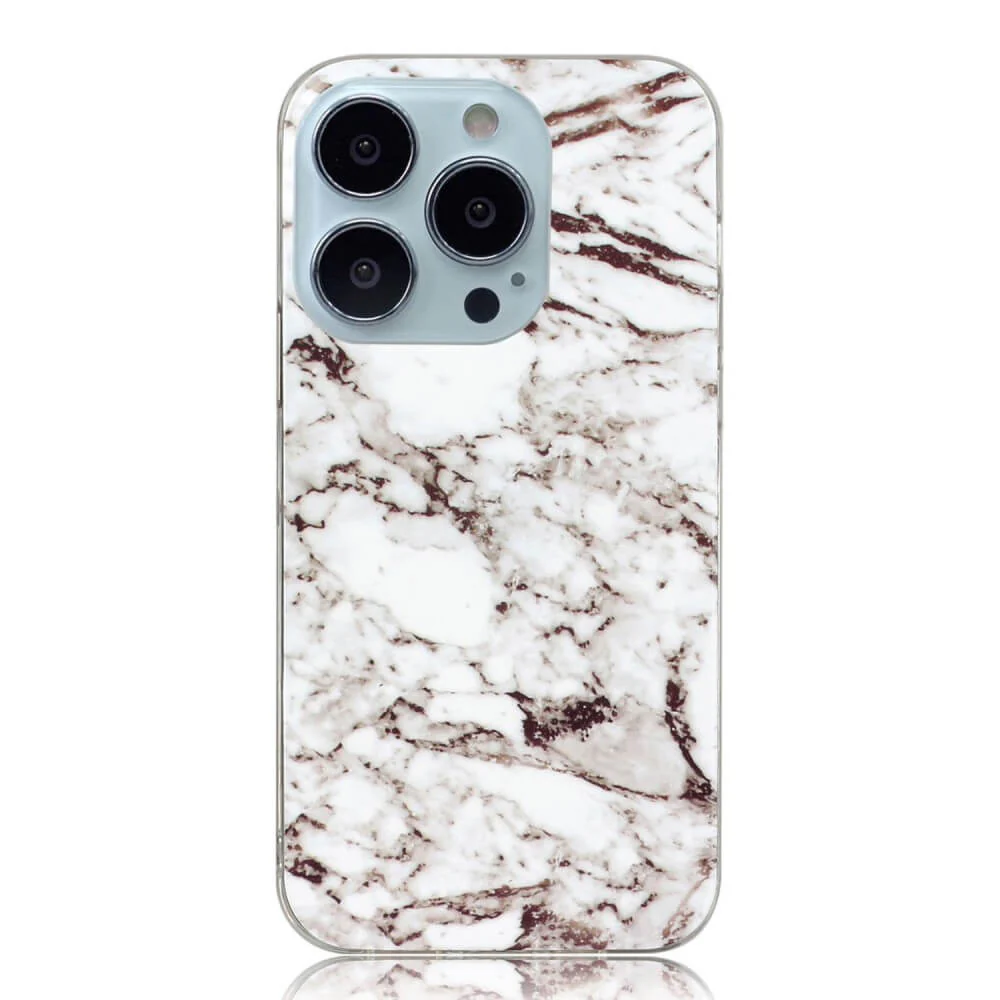 iPhone 14 Pro - Silikon Gummi Case Marble - Image 10