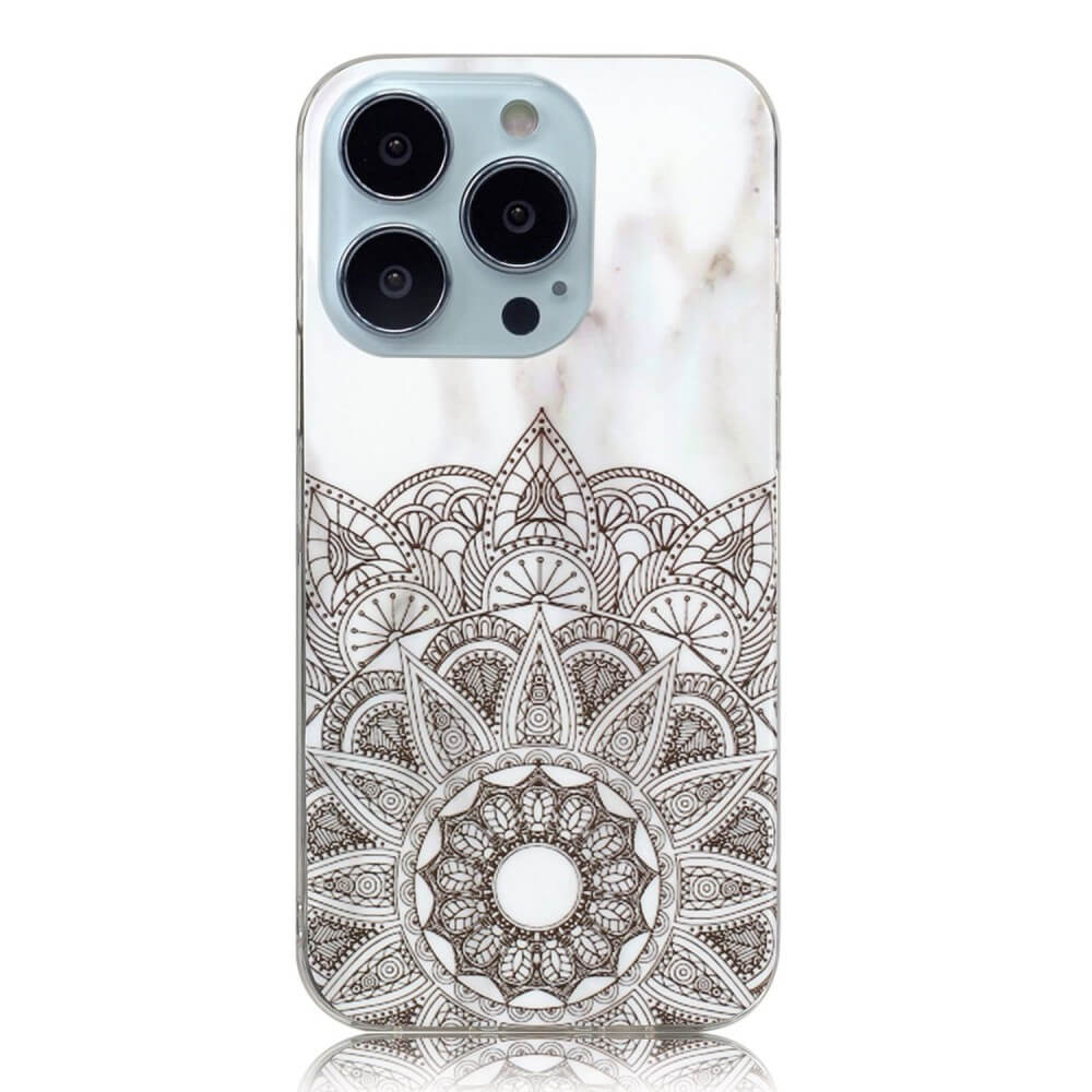 iPhone 14 Pro - Silikon Gummi Case Marble - Image 2