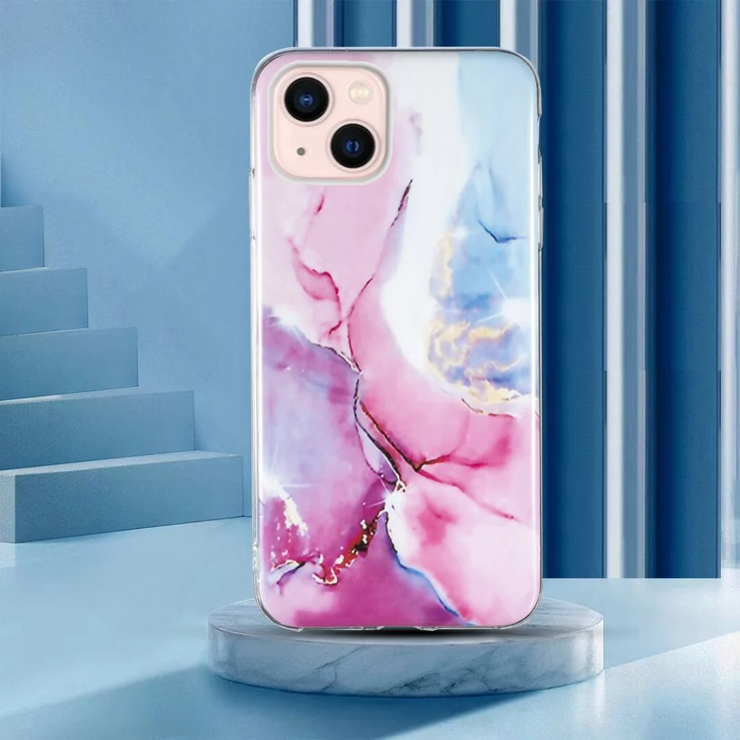 iPhone 14 - Silikon Gummi Case Marble - Image 5