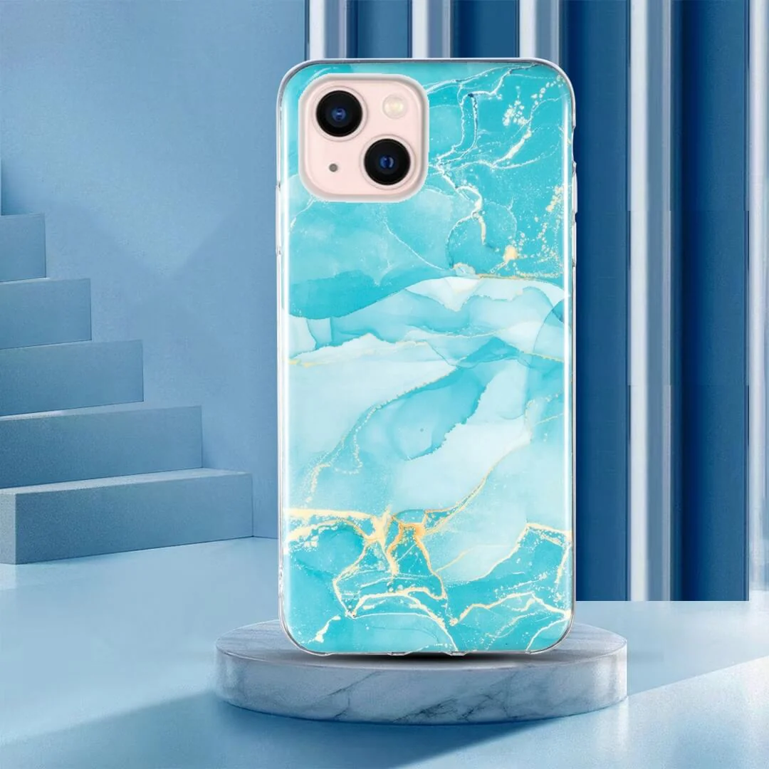 iPhone 14 - Silikon Gummi Case Marble - Image 8