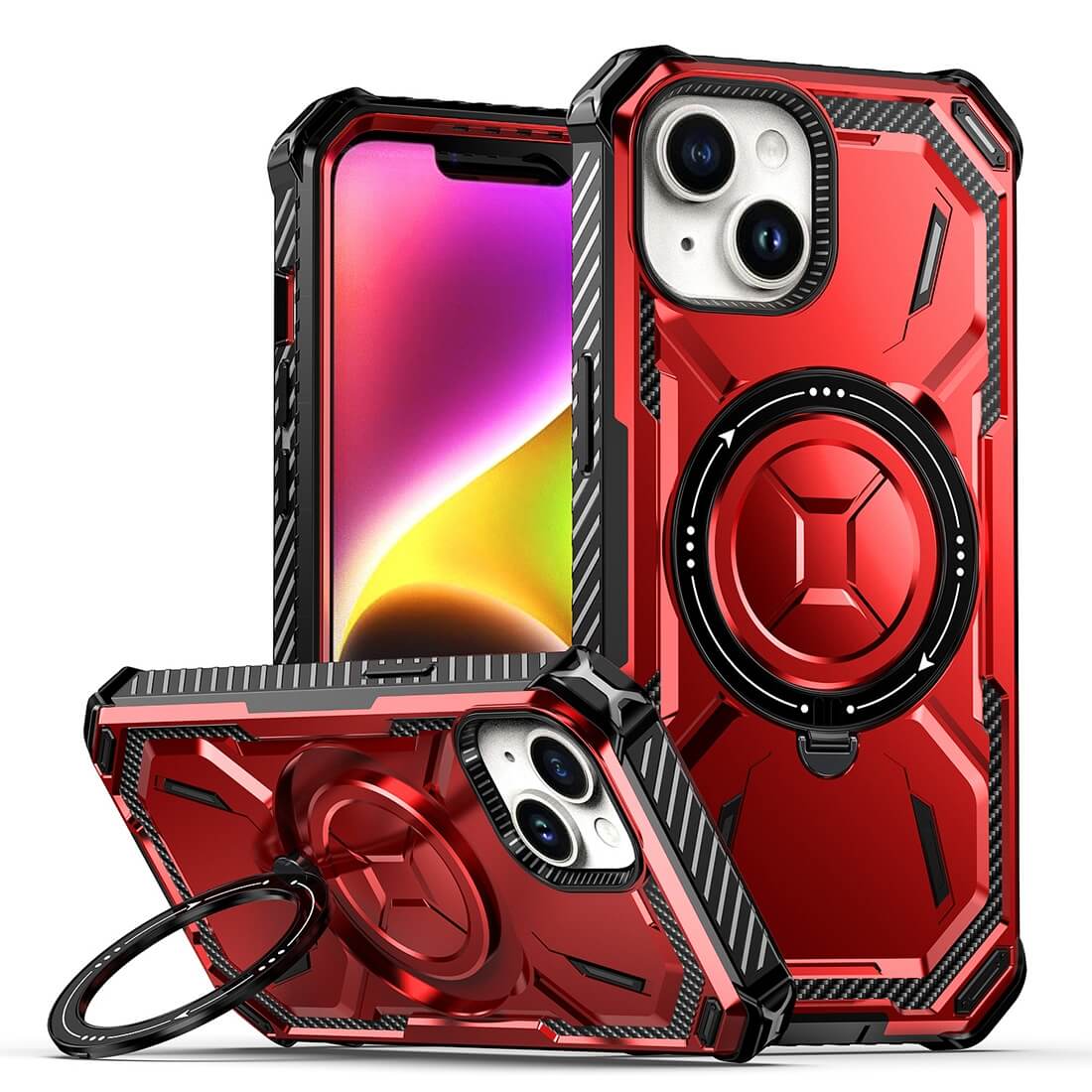 iPhone 15 - Armor Case Mit Kickstand - Image 11