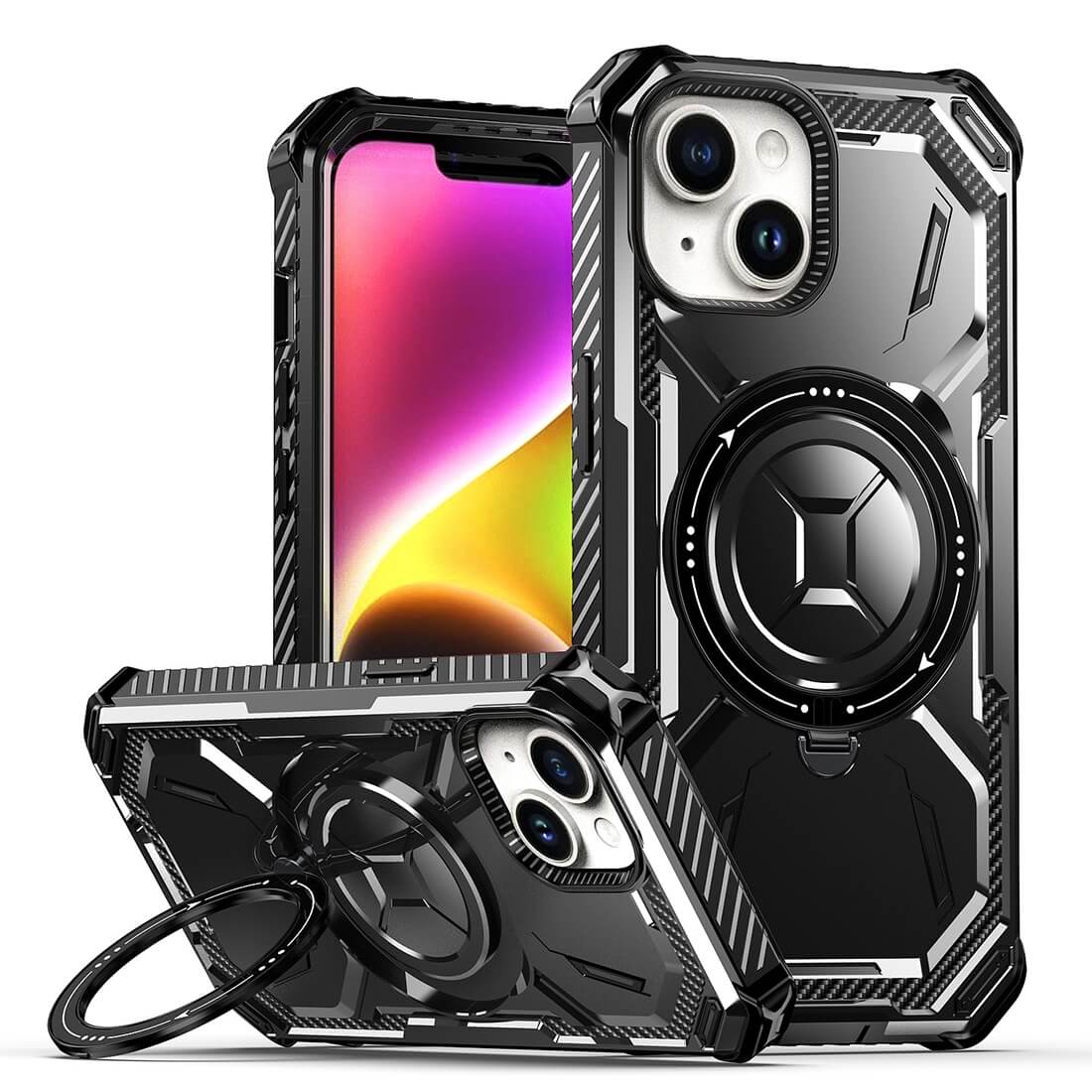iPhone 15 - Armor Case Mit Kickstand - Image 16