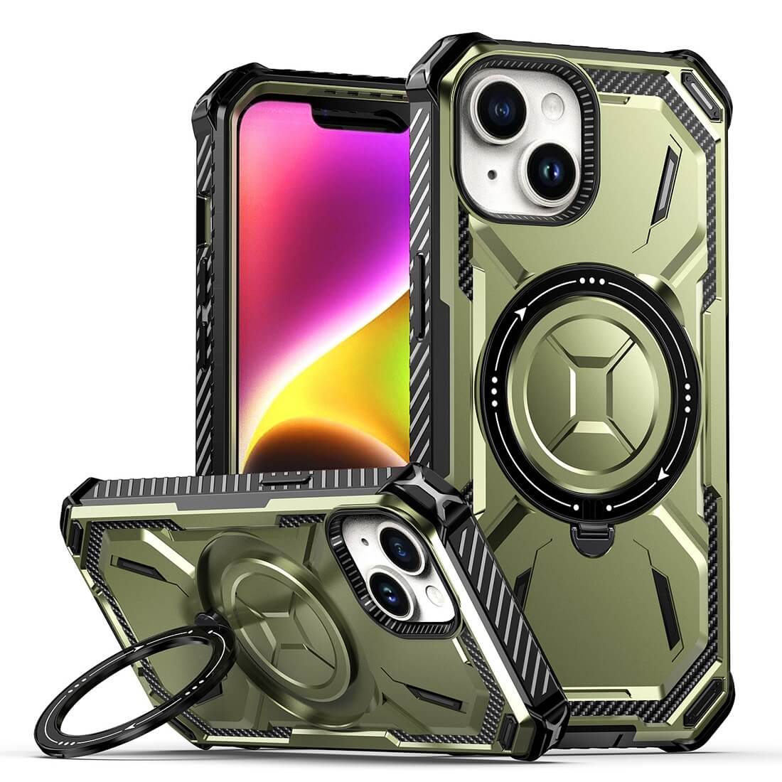 iPhone 15 - Armor Case Mit Kickstand - Image 6