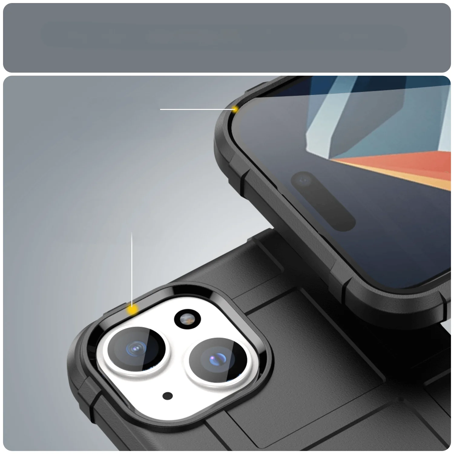 iPhone 15 Plus - Backcase Shield Schwarz - Image 3