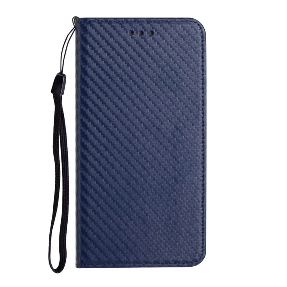 iPhone 15 Plus - Carbon Look Flip Case Hülle - Image 13