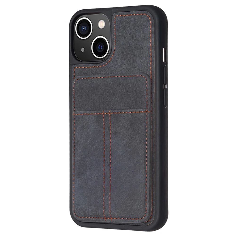 iPhone 15 Plus - Kickstand Case Mit Kartenfächer