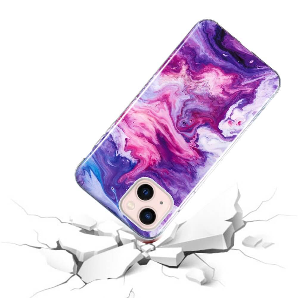 iPhone 15 Plus - Silikon Gummi Case Marble - Image 12