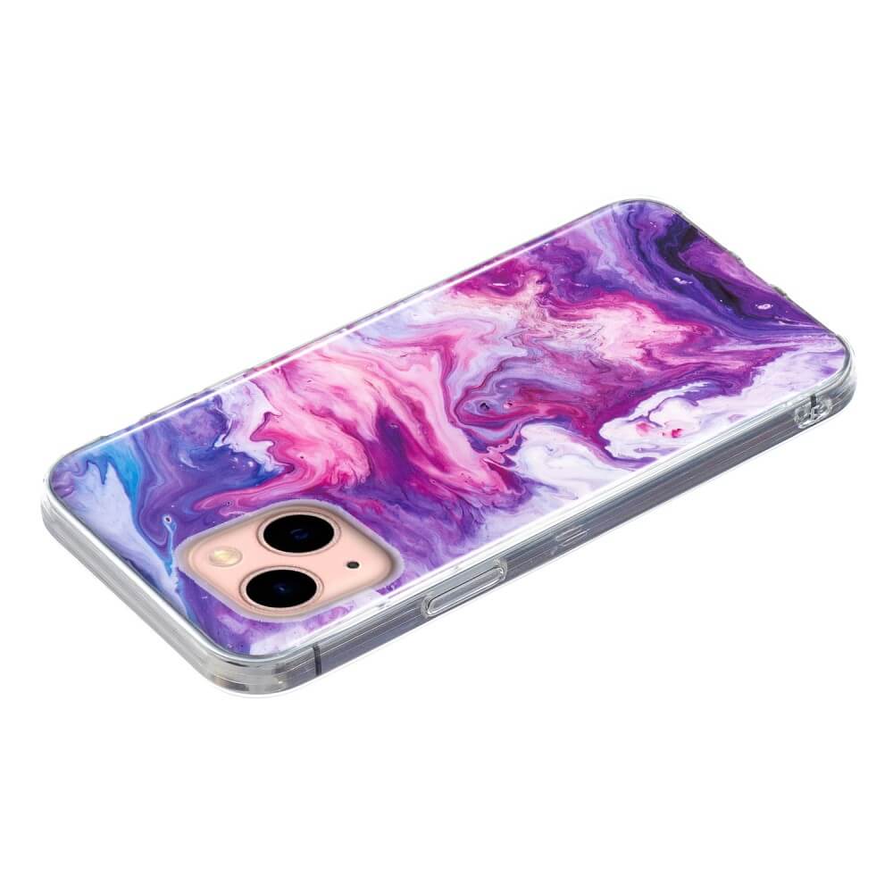 iPhone 15 Plus - Silikon Gummi Case Marble - Image 13