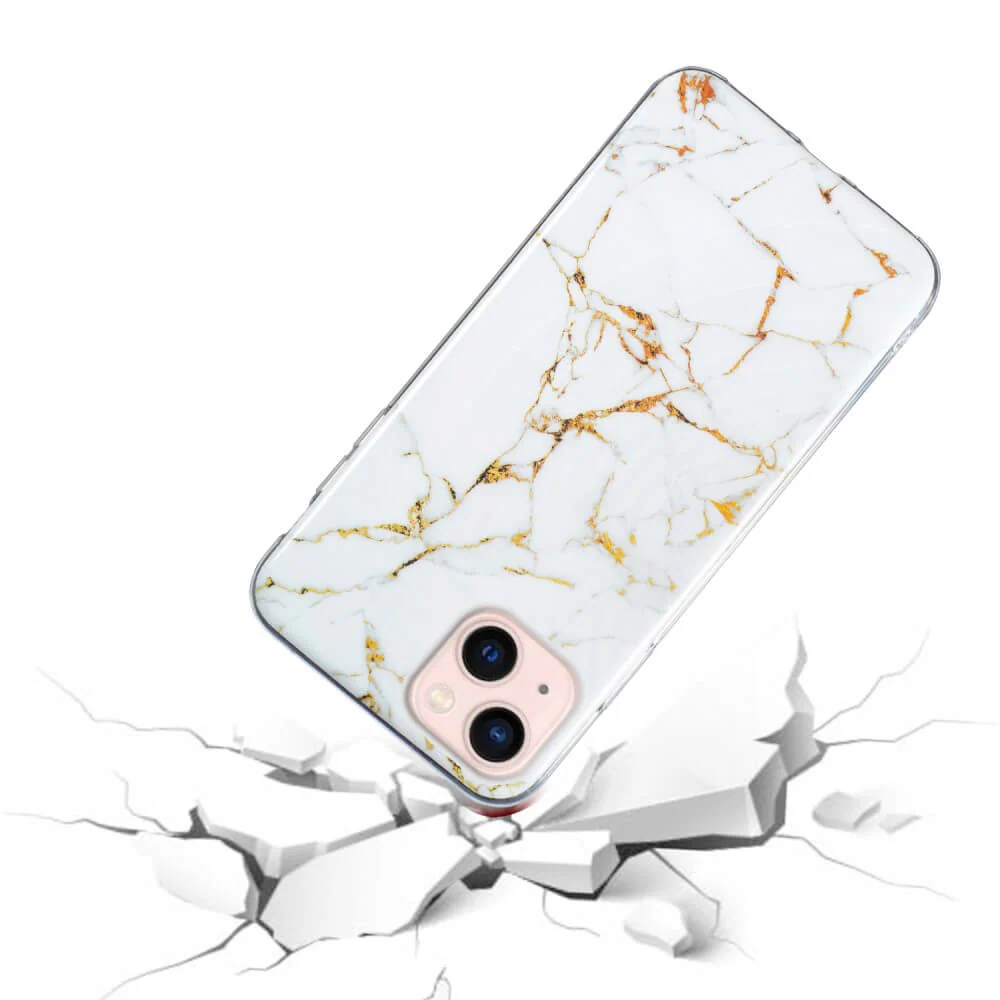iPhone 15 Plus - Silikon Gummi Case Marble - Image 2