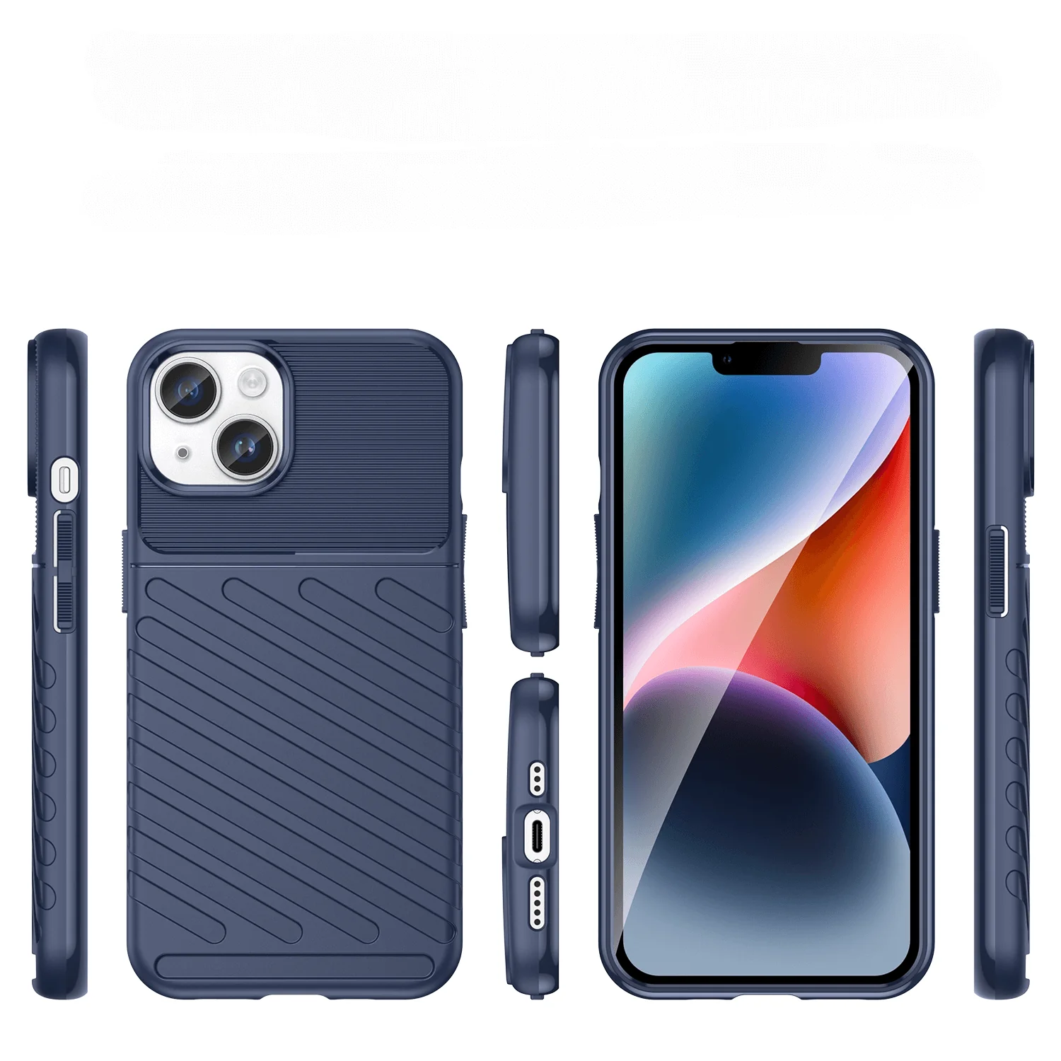 iPhone 15 Plus - Textur Gummi Hülle - Image 7