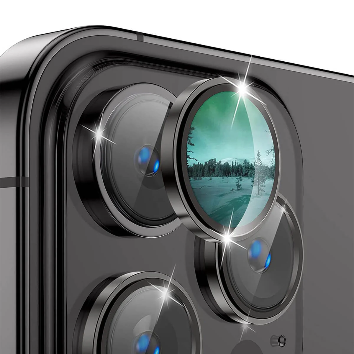 iPhone 15 Pro / 15 Pro Max - Enkay Kamera Linsen Panzerglas
